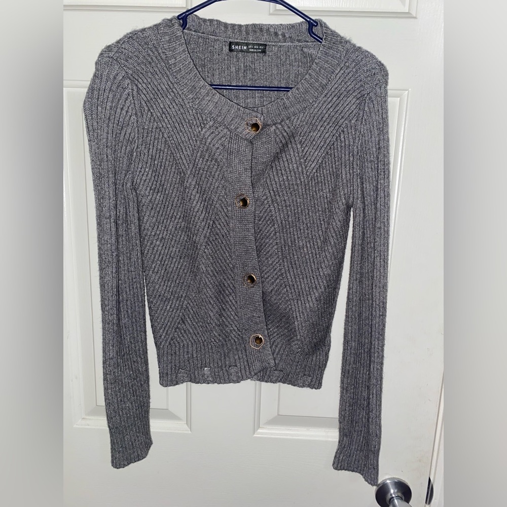 Grey cozy cardigan